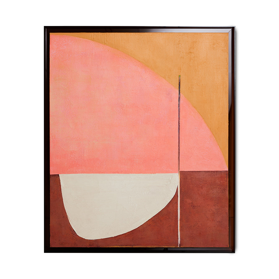Framed artwork "Roseate Hues" 107 x 127cm