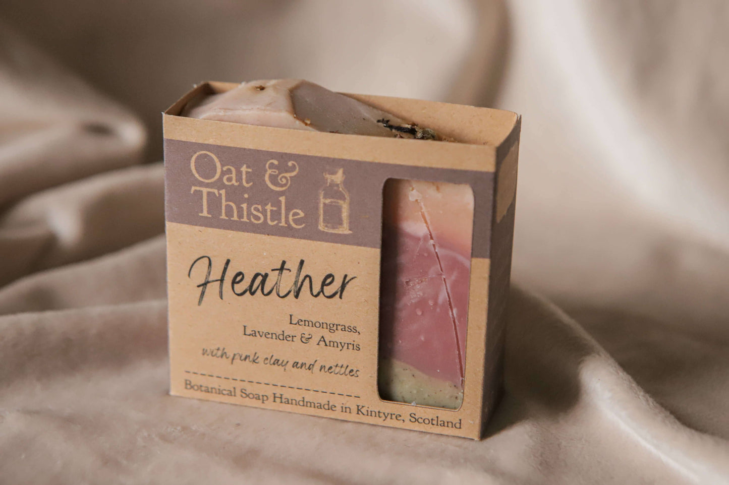 Heather Botanical Soap Bar | Lemongrass & Lavender 100g Bar