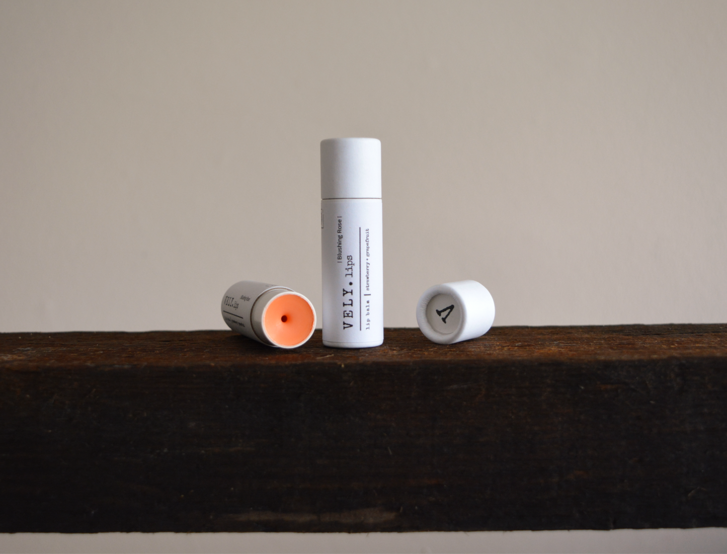Natural Tinted Lip Balm with Grapefruit (Blushing Rose)