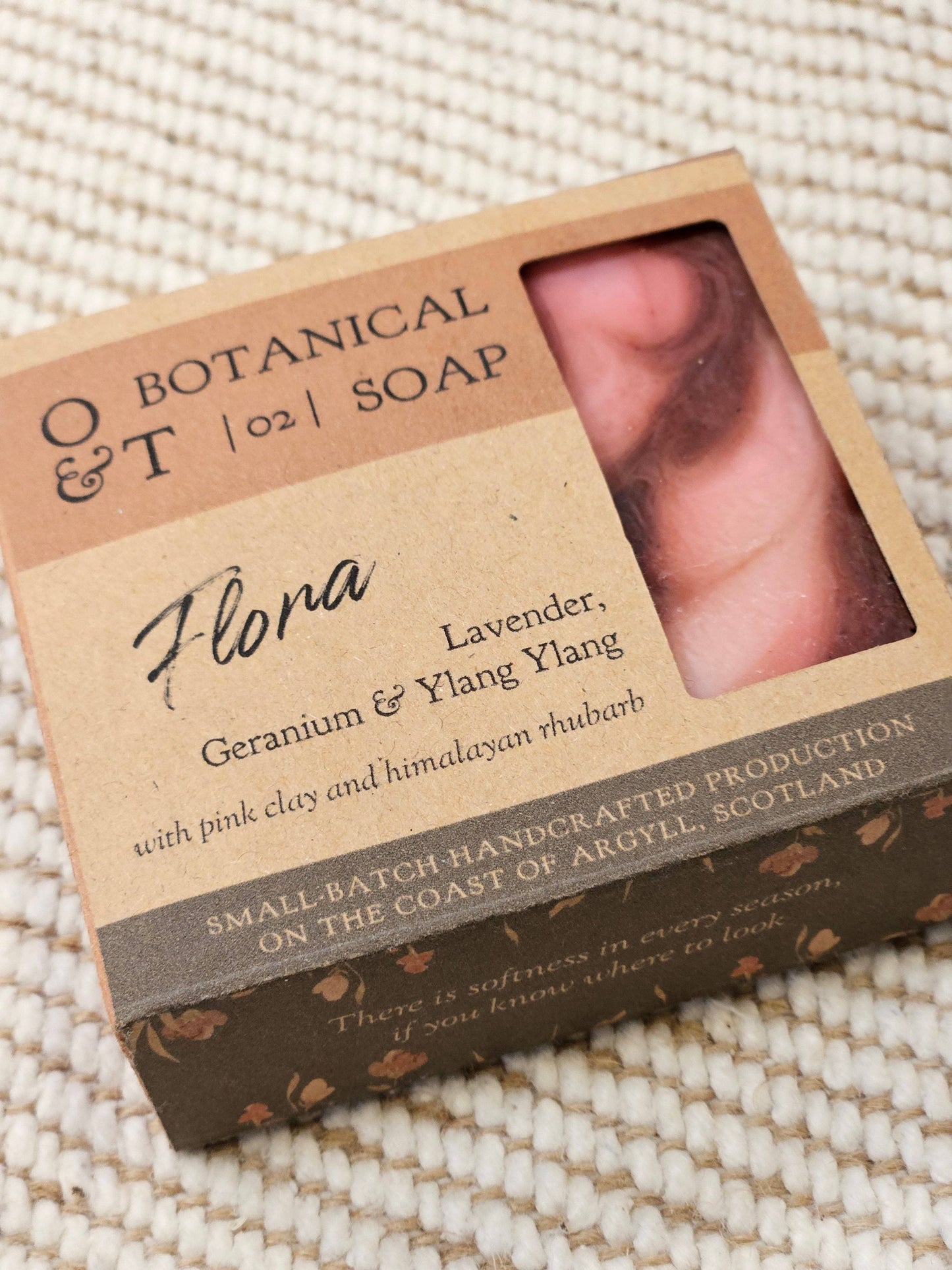 Flora Botanical Soap Bar | Geranium & Ylang-Ylang: 100g Bar