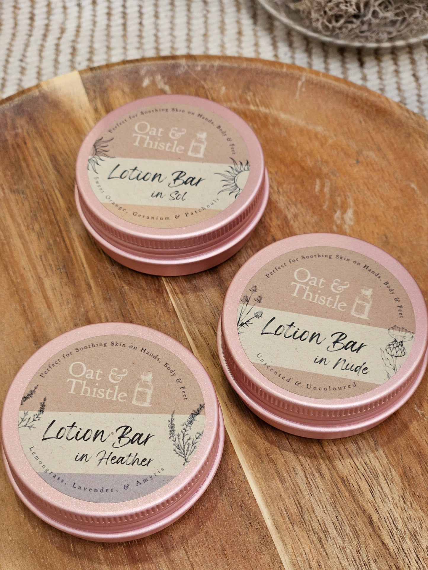 Sol Mini Lotion Bar | Orange, Geranium & Patchouli