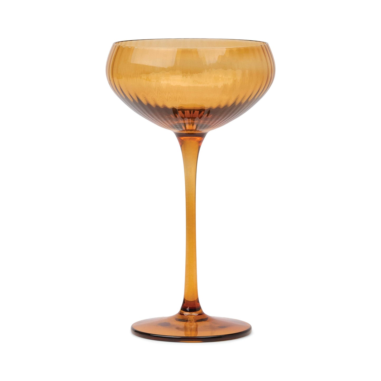 The Lou Coupe Glass (Amber) Set of 2
