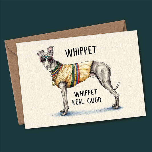 Whippet - Birthday Card