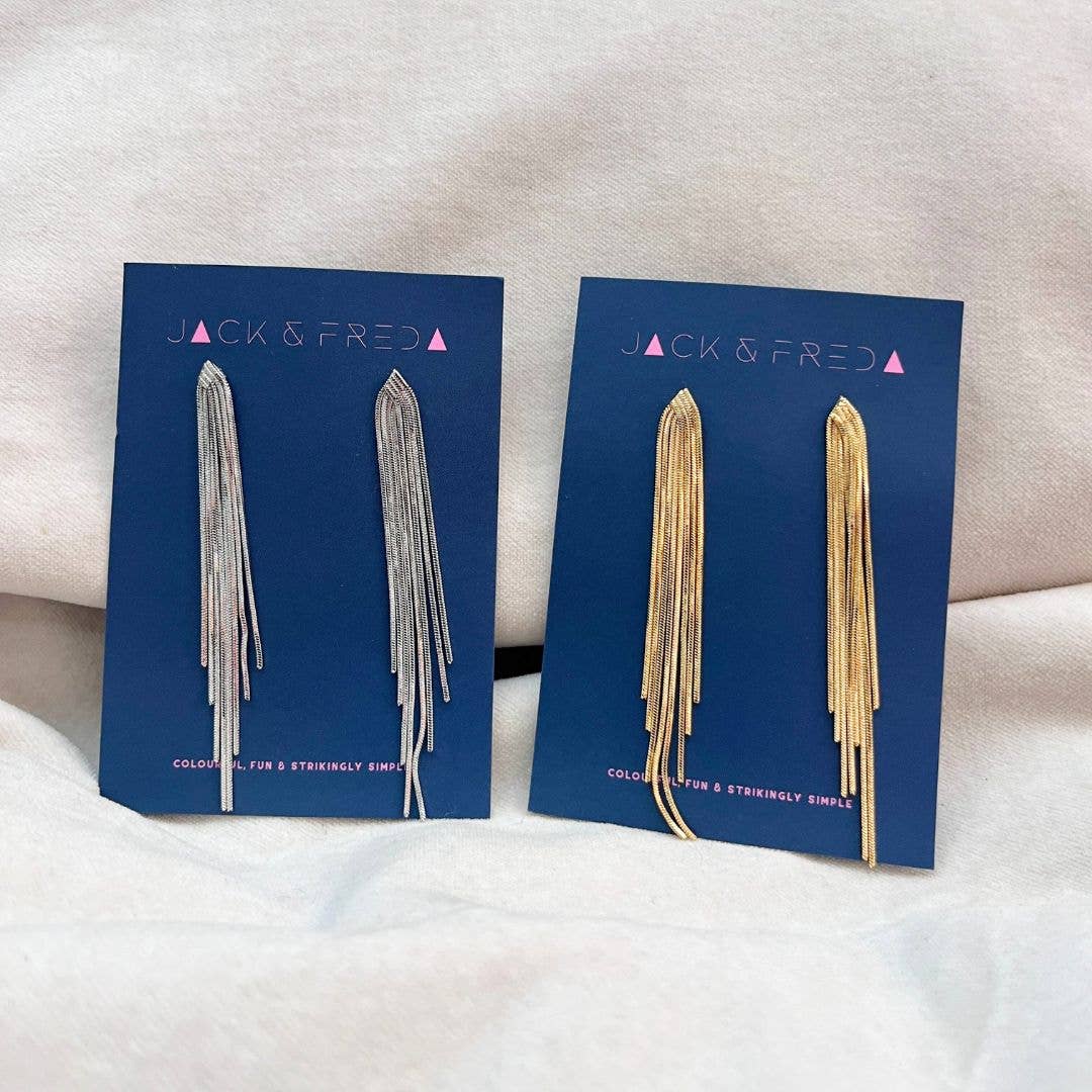Luxe Tassel Earrings - Gold