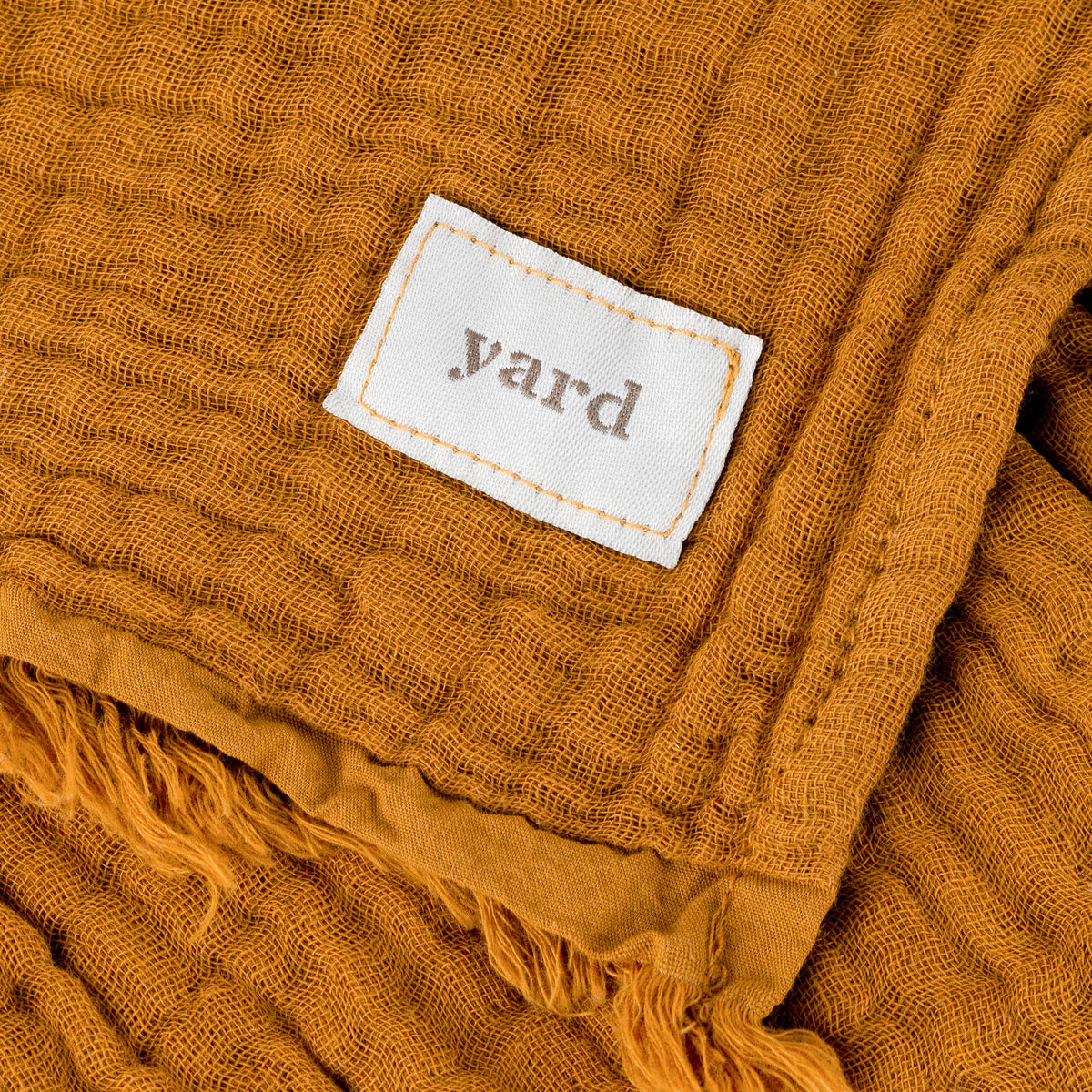 Lark Muslin Cotton Oversized Throw Cumin: Cumin / 240 x 260cm