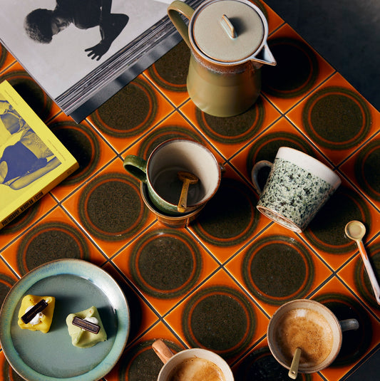 70s ceramics: cappuccino mug (Hail)