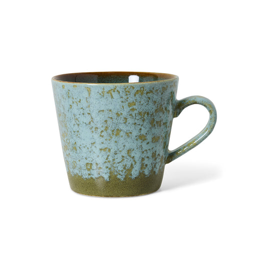 70s ceramics: cappuccino mug (Verdigris)