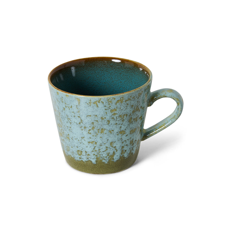 70s ceramics: cappuccino mug (Verdigris)