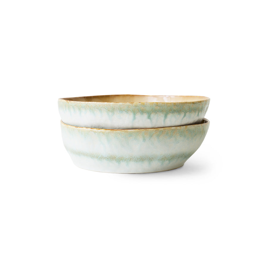 70s ceramics: pasta bowl (Petal)