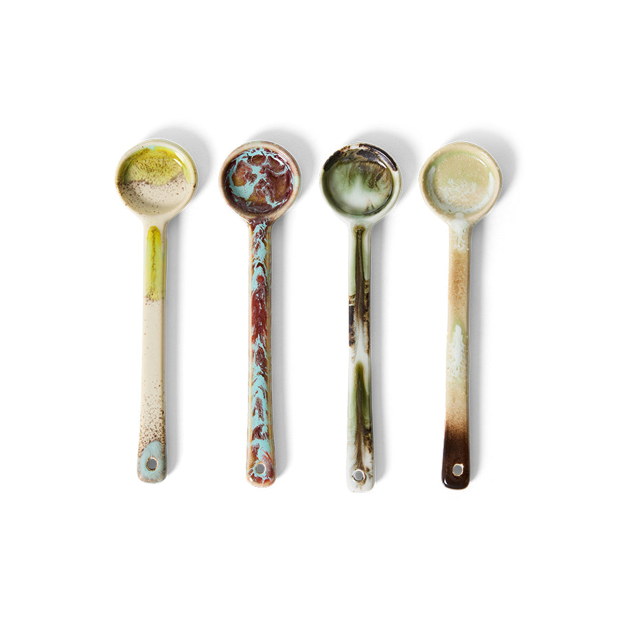 70s ceramics: spoons (Blend) Set of 4