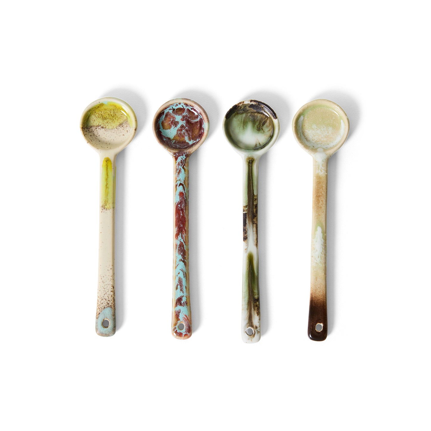 70s ceramics: spoons (Blend) Set of 4
