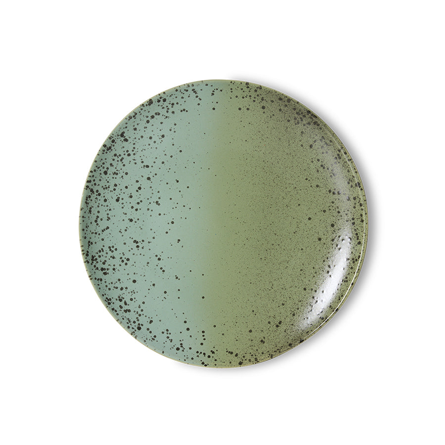 70s ceramics: dinner plate (Fleck) Set of 2