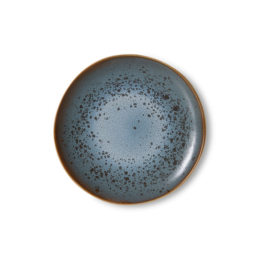 70s ceramics: dessert plate (Mineral) Set of 2