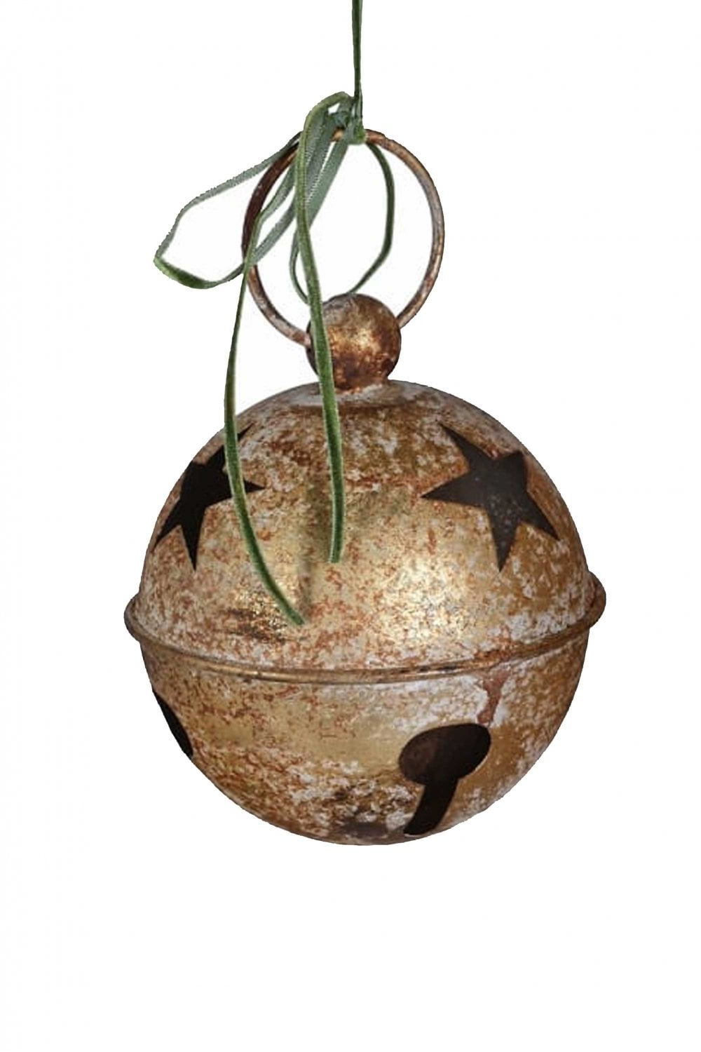 Rustic Gold Hanging Bauble D12cm