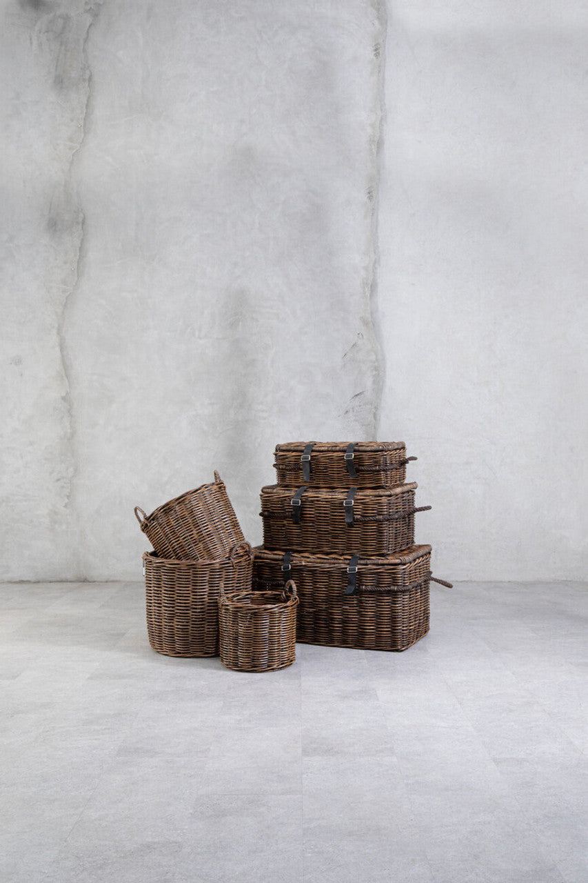 Rattan Log Baskets (set of 3)